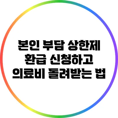 본인 부담 상한제 환급 신청하고 의료비 돌려받는 법