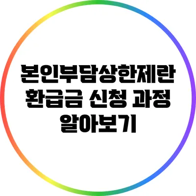 본인부담상한제란? 환급금 신청 과정 알아보기