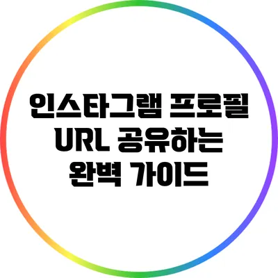 인스타그램 프로필 URL 공유하는 완벽 가이드