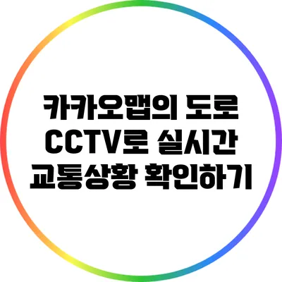 카카오맵의 도로 CCTV로 실시간 교통상황 확인하기