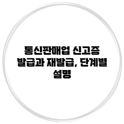 통신판매업 신고증 발급과 재발급, 단계별 설명